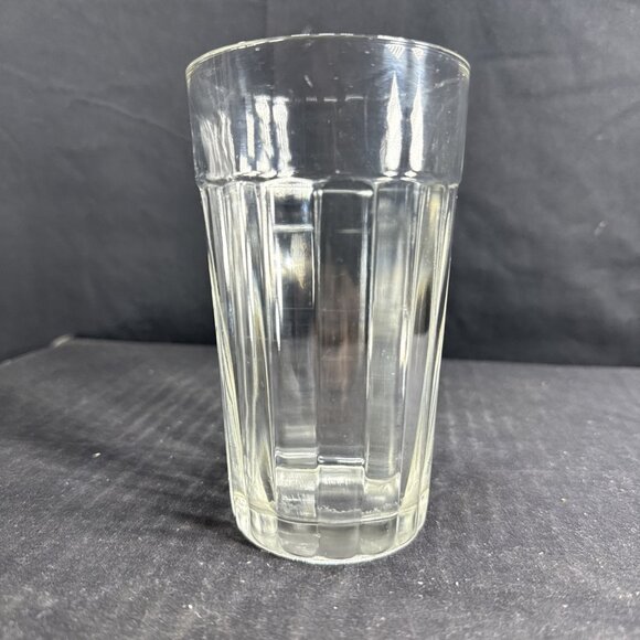 Gibson Vintage Clear Glass Panel Tumbler Collectible Drinking Glass 5 Inch Tall - Picture 1 of 3